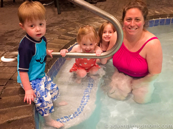 Swimming at the North Conway Grand Hotel in North Conway, New Hampshire