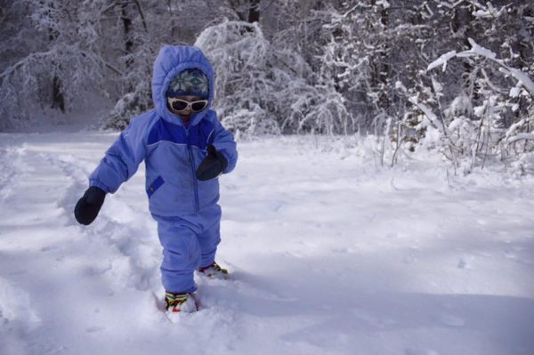 snowshoeing