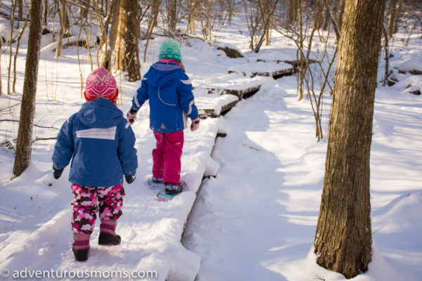 Snowshoeing on Weir Hill