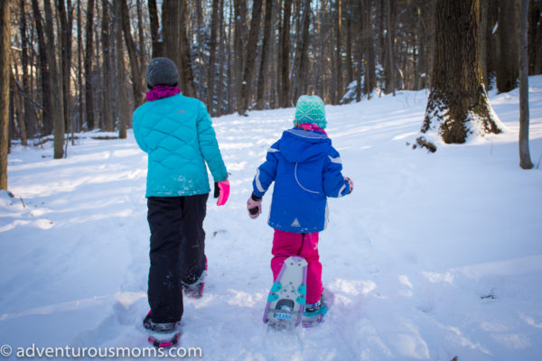 Snowshoeing on Weir Hill