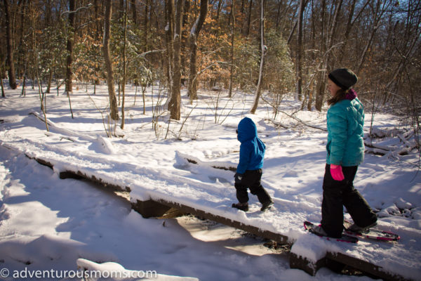 Snowshoeing on Weir Hill