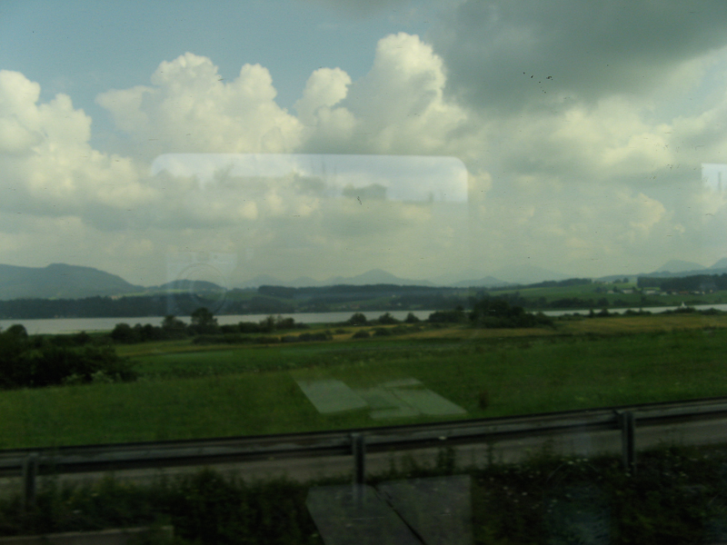 The Austrian countryside as seen from our train.