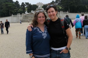 Us outside the Schonbrunn Palace in Vienna, Austria.