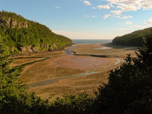 Looking out into the Bay of Fundy in Canada.