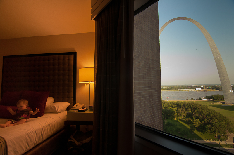 Our hotel room in St. Louis, MO.