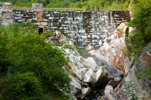 The marble dam at Natural Bridge State Park in North Adams, MA.