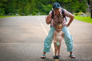 Mama and Addie at Natural Bridge State Park in North Adams, MA.