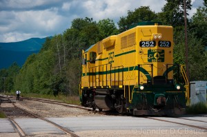 The engine of the Conway Scenic Railroad.