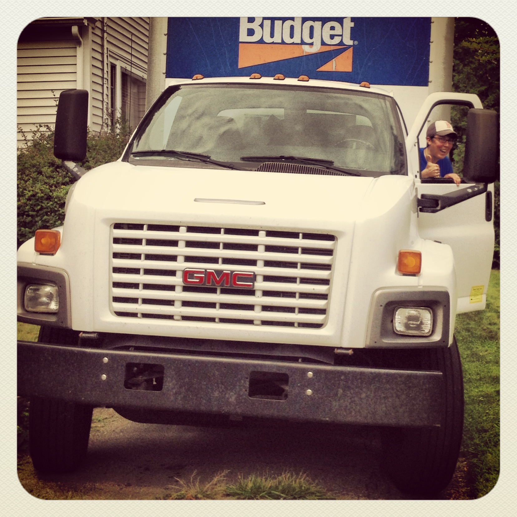 Driving a budget rental truck