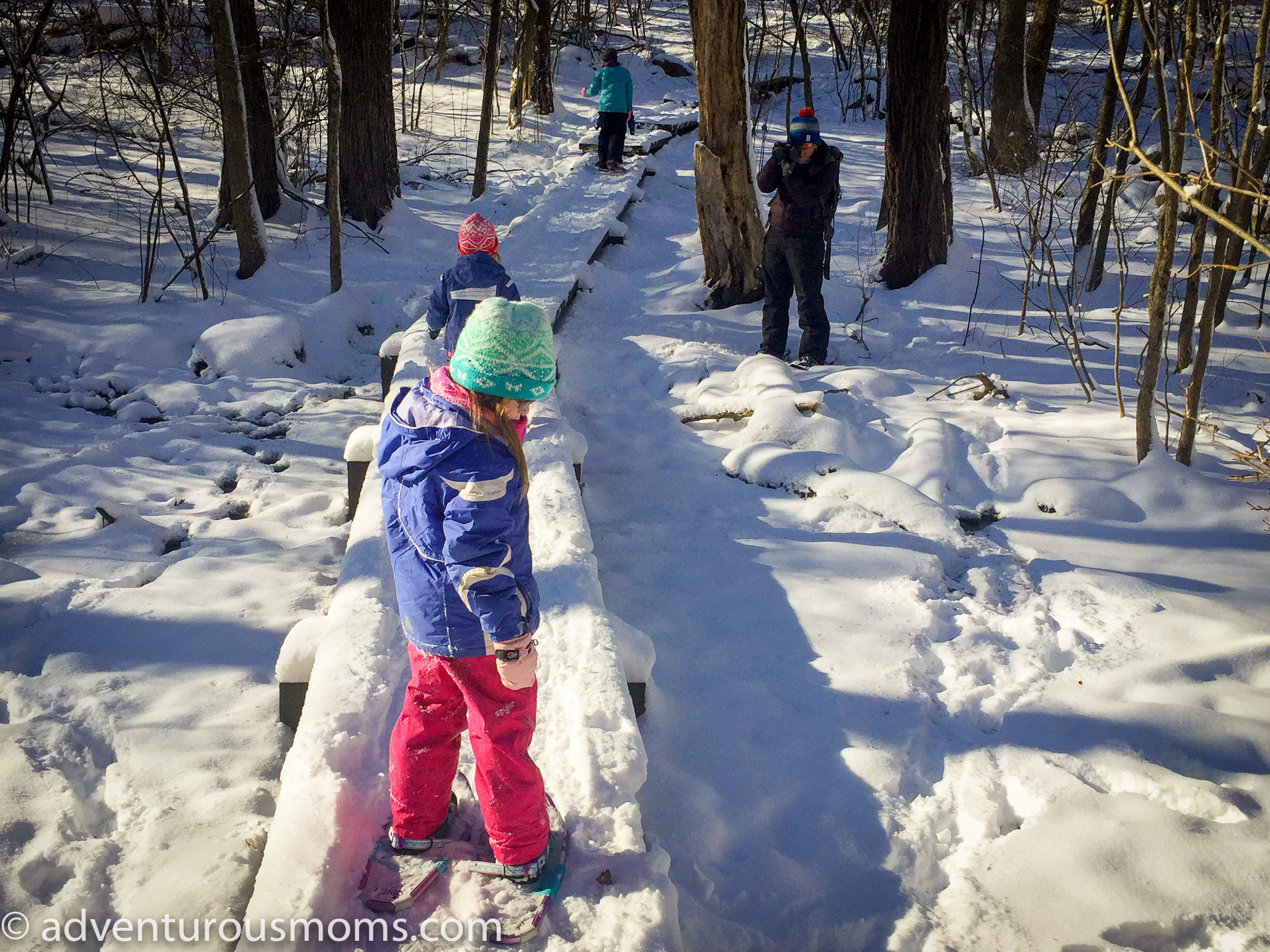 Snowshoeing on Weir Hill